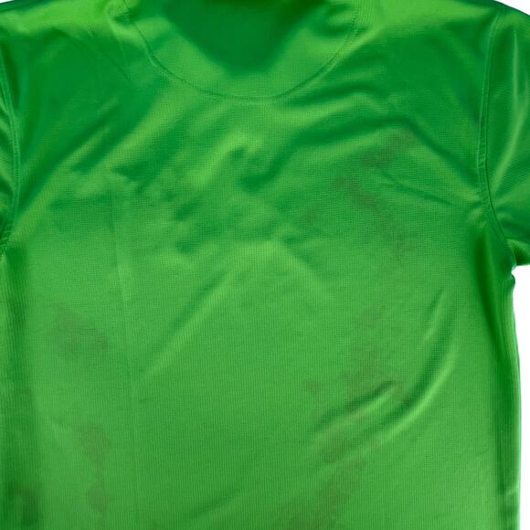 Ultra Club Cool & Dry US Foods 3 Button Polo Tee Shirt Top Medium Solid Green - Picture 6 of 15